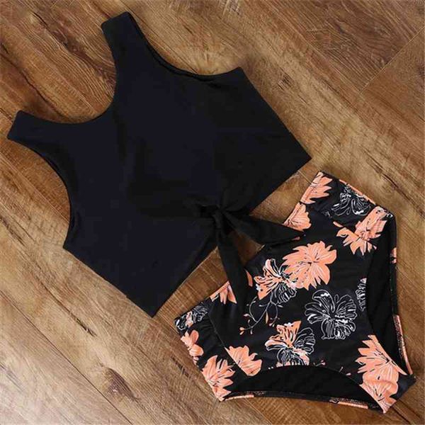 women bikinis set sports tank bikini retro snakeskin floral striped leopard high waisted bottoms bow swimsuit biquini, White;black
women bikinis set sports tank bikini retro snakeskin floral striped leopard high waisted bottoms bow swimsuit biquini, White;black