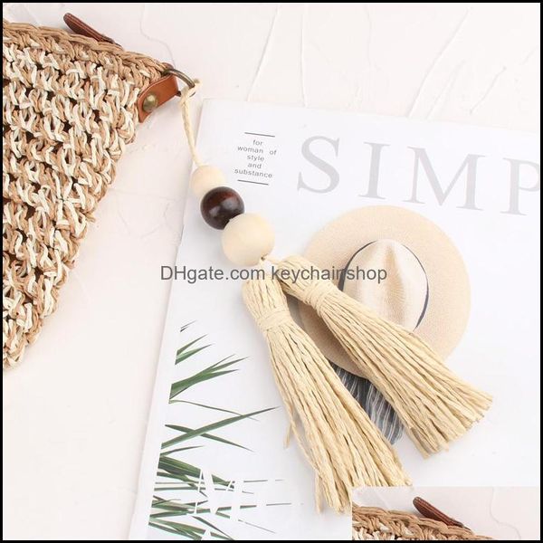 keychains fashion accessories bohemian wood beads lafite grass keychain boho handmade accessorie for women girls sunmmer jewelry gifts trink, Silver
keychains fashion accessories bohemian wood beads lafite grass keychain boho handmade accessorie for women girls sunmmer jewelry gifts trink, Silver