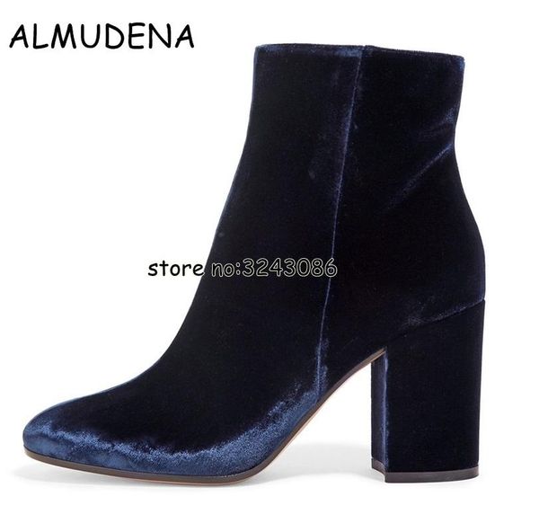 boots velvet round toe lady ankle booties chunky heels woman fashion short blue green black high shoes plus size 45
boots velvet round toe lady ankle booties chunky heels woman fashion short blue green black high shoes plus size 45
