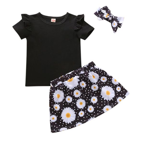born baby girls t-shirt sets ruffle solid short sleeve + floral daisy skirt+hairband sukienki dla dzieci clothing, White
born baby girls t-shirt sets ruffle solid short sleeve + floral daisy skirt+hairband sukienki dla dzieci clothing, White
