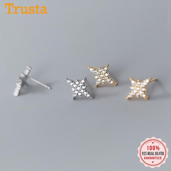 stud trustdavis real 925 sterling silver fashion sweet star dazzling cz earrings for women wedding minimalist fine jewelry db011, Golden;silver
stud trustdavis real 925 sterling silver fashion sweet star dazzling cz earrings for women wedding minimalist fine jewelry db011, Golden;silver