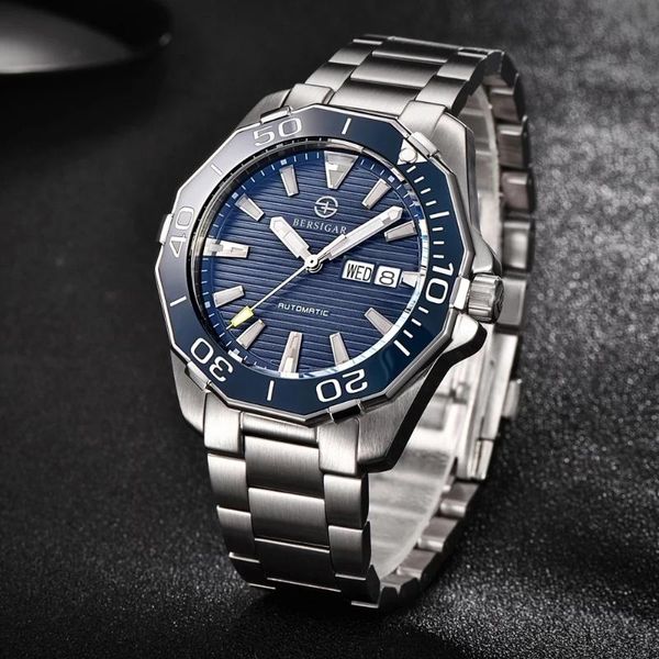 wristwatches men watch military sport bersigar design 2021 brand automatic mechanical watches waterproof stainless steel relogio masculino, Slivery;brown
wristwatches men watch military sport bersigar design 2021 brand automatic mechanical watches waterproof stainless steel relogio masculino, Slivery;brown