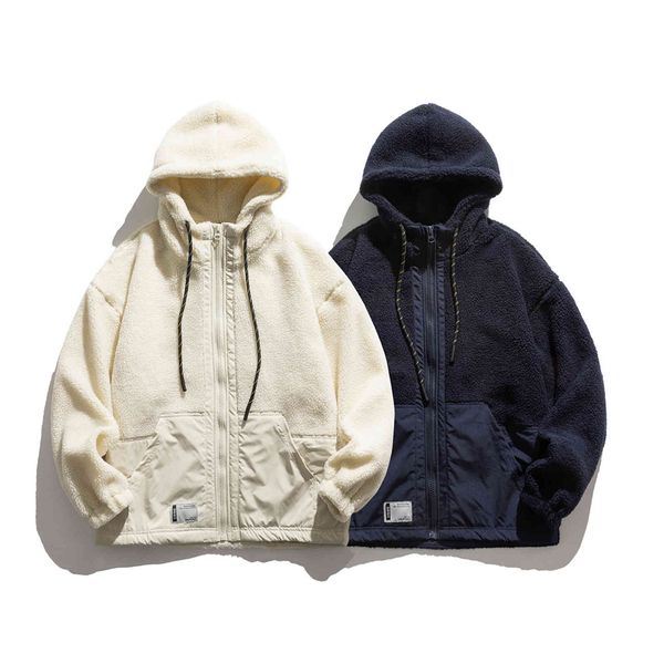 2021 winter new cashmere casual loose couple coat ins trend simple hooded cotton padded, Black
2021 winter new cashmere casual loose couple coat ins trend simple hooded cotton padded, Black