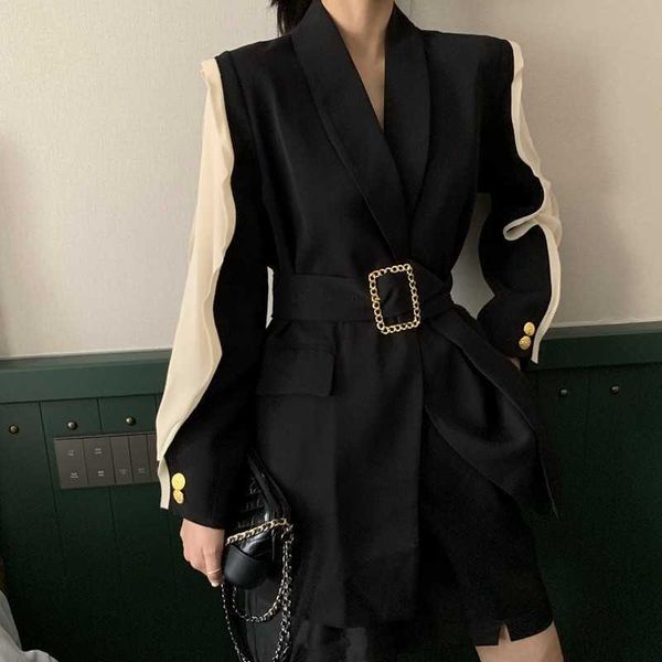 elegant professional mini woman suits dress single-breasted blazer jacket buttons notched cardigan 210601, Black;gray
elegant professional mini woman suits dress single-breasted blazer jacket buttons notched cardigan 210601, Black;gray