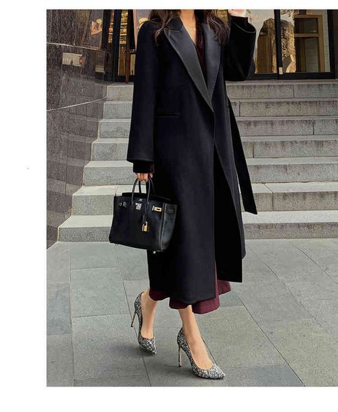 women's jackets women cashmere long coat elegant turn down collar woolen with belt open stitch design winter warm casaco feminino, Black;brown
women's jackets women cashmere long coat elegant turn down collar woolen with belt open stitch design winter warm casaco feminino, Black;brown