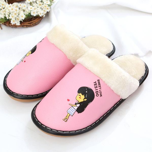 beef tendon pu leather women slippers waterproof winter non-slip flat warm couple home floor, Black
beef tendon pu leather women slippers waterproof winter non-slip flat warm couple home floor, Black