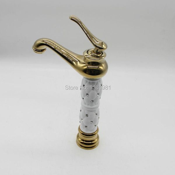 bathroom sink faucets luxury gold copper white/black diamond body brass and cold mixture deck mounted faucet bt-3w
bathroom sink faucets luxury gold copper white/black diamond body brass and cold mixture deck mounted faucet bt-3w