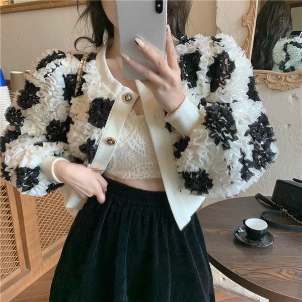 women's jackets 3d hit color flowers women jacket long sleeve o-neck causal coat 2021 single breasted elegant outerwear 6e098, Black;brown
women's jackets 3d hit color flowers women jacket long sleeve o-neck causal coat 2021 single breasted elegant outerwear 6e098, Black;brown