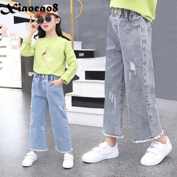 jeans blue gray high waist hole teenage girls summer wide leg denim pants kids casual loose trousers children thin clothing10 12
jeans blue gray high waist hole teenage girls summer wide leg denim pants kids casual loose trousers children thin clothing10 12