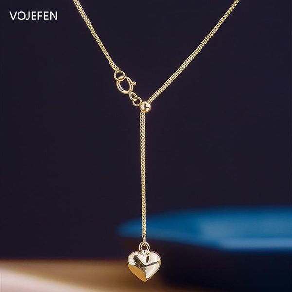 chains vojefen au750 18k yellow gold heart pendant necklace chopin chain link golden fine jewelry for women, sliding adjustment, Silver
chains vojefen au750 18k yellow gold heart pendant necklace chopin chain link golden fine jewelry for women, sliding adjustment, Silver