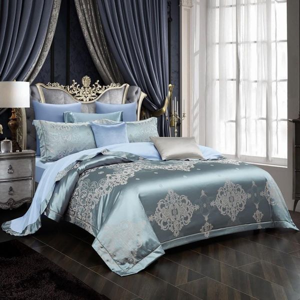 bedding sets satin like silk and cotton set 4pcs jacquard damask smooth duvet cover with zipper bed sheet 2 pillow shams
bedding sets satin like silk and cotton set 4pcs jacquard damask smooth duvet cover with zipper bed sheet 2 pillow shams