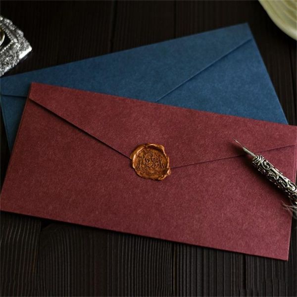 gift wrap 10pcs 22*11cm retro color bronzing western blank paper envelope business invitation letter kraft thickening 
gift wrap 10pcs 22*11cm retro color bronzing western blank paper envelope business invitation letter kraft thickening