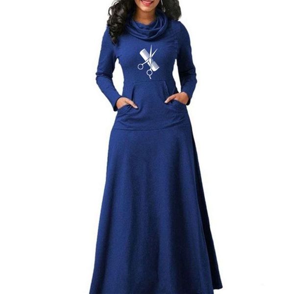 hairdresser stylist scissors comb funny long sleeve woman dress print fit and flare vintage ladies office work elegant dresses women's, Black
hairdresser stylist scissors comb funny long sleeve woman dress print fit and flare vintage ladies office work elegant dresses women's, Black