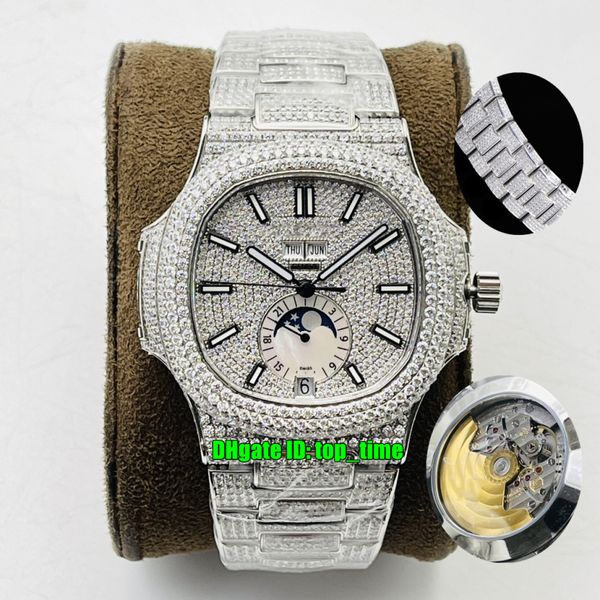 r8f luxury watches 5726/1a nautilus annual calendar moonphase custom diamonds cal.324 s qa automatic mens watch pavé diamond dial bracelet g, Slivery;brown
r8f luxury watches 5726/1a nautilus annual calendar moonphase custom diamonds cal.324 s qa automatic mens watch pavé diamond dial bracelet g, Slivery;brown