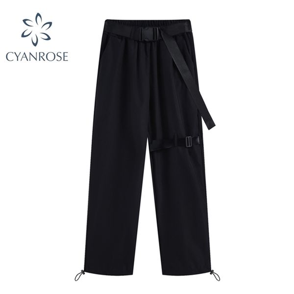 streetwear black overalls pants with belt women loose spliced boyfriend harajuku harem shirring female casual 210515, Black;white
streetwear black overalls pants with belt women loose spliced boyfriend harajuku harem shirring female casual 210515, Black;white