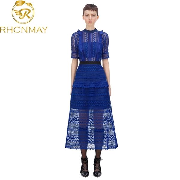 women blue lace hollow out patchwork party long dress vestidos est spring designer woman short sleeve runway dresses 210520, Black;gray
women blue lace hollow out patchwork party long dress vestidos est spring designer woman short sleeve runway dresses 210520, Black;gray