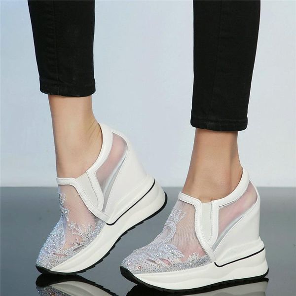 fashion sneakers women summer wedges high heel ankle boots female breathable mesh round toe platform pumps shoes casual, Black
fashion sneakers women summer wedges high heel ankle boots female breathable mesh round toe platform pumps shoes casual, Black