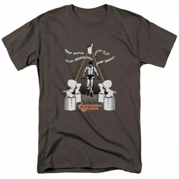 a clockwork orange sharpen you up t shirt licensed horror movie tee new charcoal, White;black
a clockwork orange sharpen you up t shirt licensed horror movie tee new charcoal, White;black