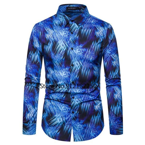 men's casual shirts fashion blue print shirt men 2021 spring autumn slim fit long sleeve chemise homme streetwear mens dress xxl, White;black
men's casual shirts fashion blue print shirt men 2021 spring autumn slim fit long sleeve chemise homme streetwear mens dress xxl, White;black
