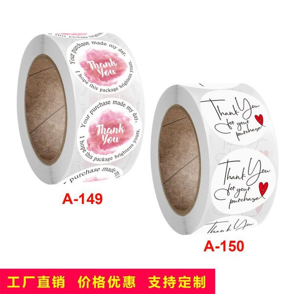 gift wrap 500 pcs/roll thank you handmade crafts decorative envelope seal sticker label wholesale customization
gift wrap 500 pcs/roll thank you handmade crafts decorative envelope seal sticker label wholesale customization