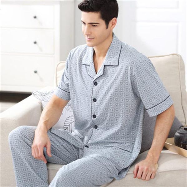 men's sleepwear hzmczl 2021 summer mens cotton short sleeve pajamas male notch collar button-up comfortable 2 pieces pyjama set, Black;brown
men's sleepwear hzmczl 2021 summer mens cotton short sleeve pajamas male notch collar button-up comfortable 2 pieces pyjama set, Black;brown