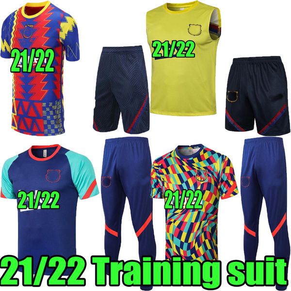 men 20 21 22 messi barcelona training soccer jersey set 2021 2022 griezmann f.de jong countinho dest sergio football vest shorts cropped pan, Black;yellow
men 20 21 22 messi barcelona training soccer jersey set 2021 2022 griezmann f.de jong countinho dest sergio football vest shorts cropped pan, Black;yellow