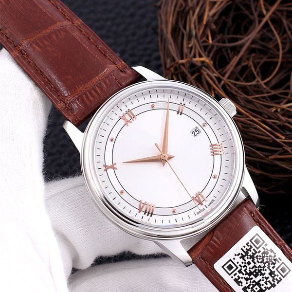 brand de vi 40mm watch with the gold white dial business watches automatic movement 8 colors g165, Slivery;brown
brand de vi 40mm watch with the gold white dial business watches automatic movement 8 colors g165, Slivery;brown