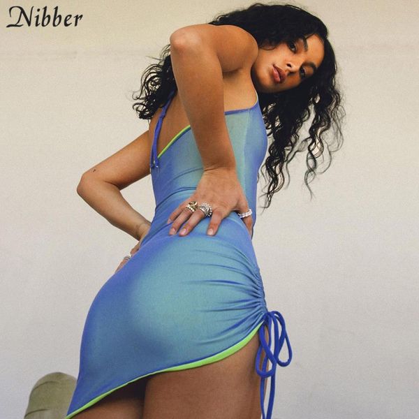 nibber solid color drawstring women party dress strap sleeveless halter bodycon club fashion skinny 2021summer mini dresses, Black;gray
nibber solid color drawstring women party dress strap sleeveless halter bodycon club fashion skinny 2021summer mini dresses, Black;gray