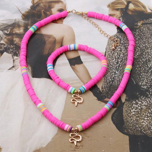 chokers boho soft pottery y2k summer colorful multicolor necklaces polymer clay bohemian candy colors bracelet stainless steel jewelry, Golden;silver
chokers boho soft pottery y2k summer colorful multicolor necklaces polymer clay bohemian candy colors bracelet stainless steel jewelry, Golden;silver