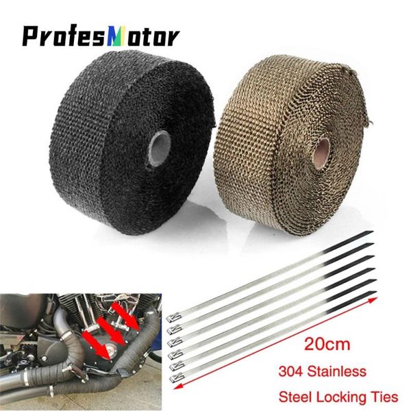 motorcycle exhaust system 2.5cm*5m thermal wrap roll heat for fiberglass shield tape with stainless ties
motorcycle exhaust system 2.5cm*5m thermal wrap roll heat for fiberglass shield tape with stainless ties