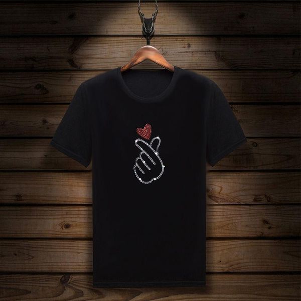 men's t-shirts 2021 men and women love rhinestones t shirts summer clothes short sleeve teen t-shirt, White;black
men's t-shirts 2021 men and women love rhinestones t shirts summer clothes short sleeve teen t-shirt, White;black