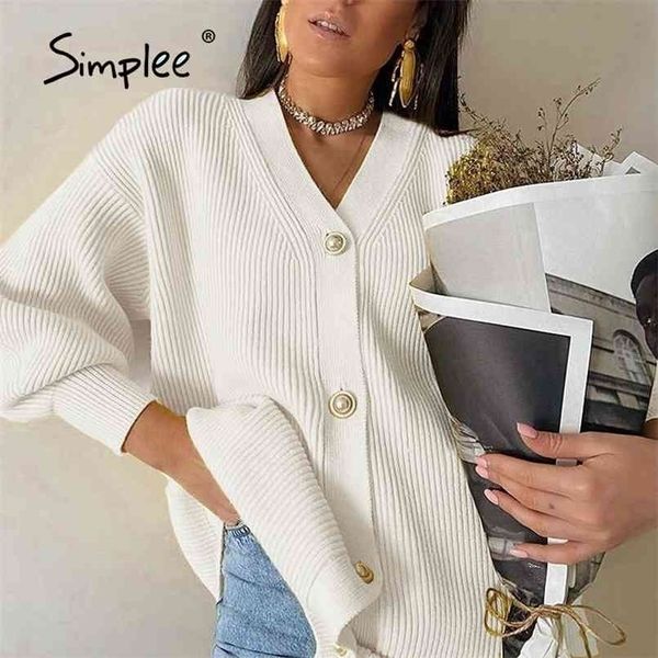 casual v-neck knitted cardigan women autumn winter lantern sleeve button female cardigan fashion ladies oversize sweater 210917, White;black
casual v-neck knitted cardigan women autumn winter lantern sleeve button female cardigan fashion ladies oversize sweater 210917, White;black