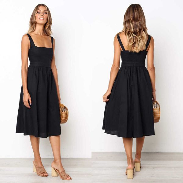 2021women long dress summer backless casual white black ruched slip midi sundresses 2021 ladies strap clothes for women y2k, Black;gray
2021women long dress summer backless casual white black ruched slip midi sundresses 2021 ladies strap clothes for women y2k, Black;gray
