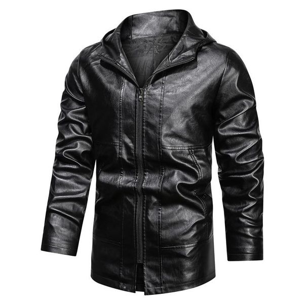 men's jackets -selling pu leather jacket autumn and winter plus velvet mid-length personality hooded casual, Black;brown
men's jackets -selling pu leather jacket autumn and winter plus velvet mid-length personality hooded casual, Black;brown