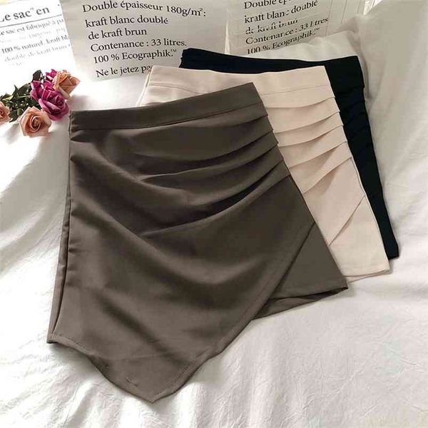 spring autumn women's skirt korean style irregular high waist pure color short female s qx880 210507, Black
spring autumn women's skirt korean style irregular high waist pure color short female s qx880 210507, Black