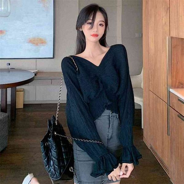early autumn temperament fashion loose v-neck butterfly bat sleeve shirt women short clothing uk613 210506, White
early autumn temperament fashion loose v-neck butterfly bat sleeve shirt women short clothing uk613 210506, White