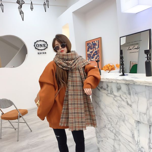 autumn and winter korean style colorful plaid scarf womens all-match double-sided thermal shawl thickened scarf wholesale, Blue;gray
autumn and winter korean style colorful plaid scarf womens all-match double-sided thermal shawl thickened scarf wholesale, Blue;gray