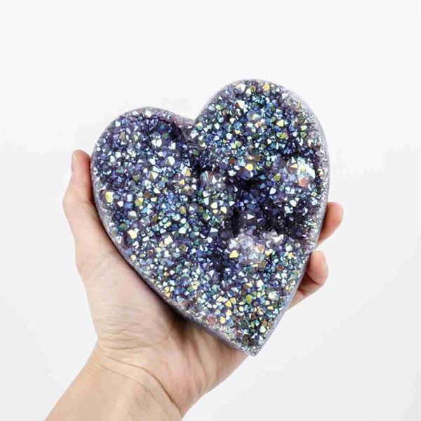 decorative objects & figurines 1pc natural electroplated amethyst love heart gems crystal reiki guardian gem family for home study room deco
decorative objects & figurines 1pc natural electroplated amethyst love heart gems crystal reiki guardian gem family for home study room deco