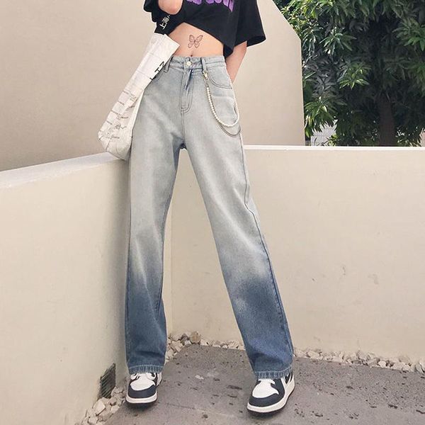 women's pants & capris women high waist denim female fashion contrast color straight jeans vintage loose streetwear trousers ladies cas, Black;white
women's pants & capris women high waist denim female fashion contrast color straight jeans vintage loose streetwear trousers ladies cas, Black;white