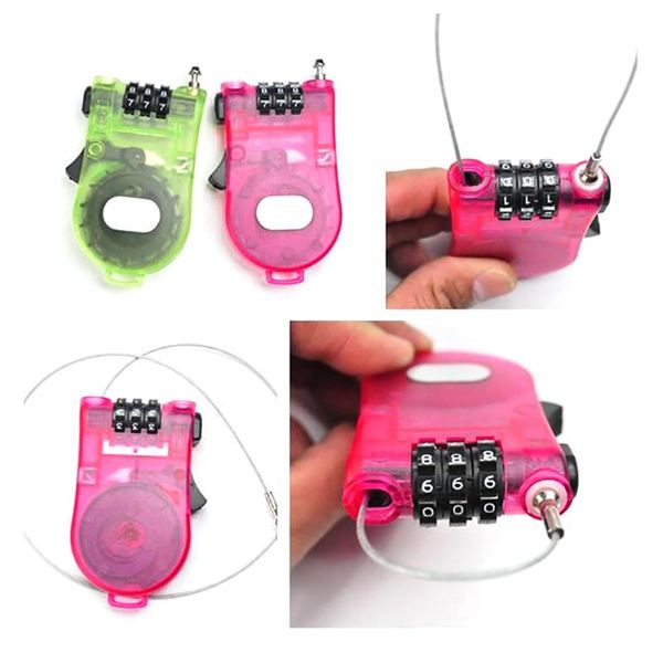 bike locks 1 pc retractable combination cable code lock helmet luggage safety 3 digit padlock bicycle rock password
bike locks 1 pc retractable combination cable code lock helmet luggage safety 3 digit padlock bicycle rock password