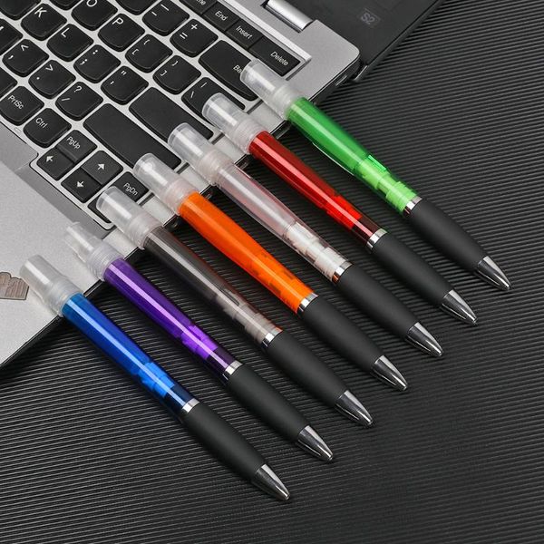 mini spray gel pen ballpoint refillable portable travel plastic disinfectant perfume bottle stationery writing tool pens, Blue;orange
mini spray gel pen ballpoint refillable portable travel plastic disinfectant perfume bottle stationery writing tool pens, Blue;orange