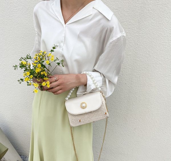 straw bag female 2021 ins pearl small square handbag summer beach vacation woven one shoulder messenger mini bags
straw bag female 2021 ins pearl small square handbag summer beach vacation woven one shoulder messenger mini bags