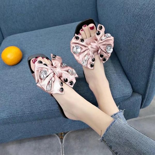 slippers crystal bowknot slides silk anti-skid summer shoes woman flip flops 2021 fashion femme all match brief flat sandals, Black
slippers crystal bowknot slides silk anti-skid summer shoes woman flip flops 2021 fashion femme all match brief flat sandals, Black