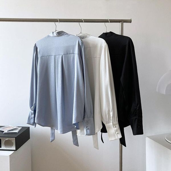 women's blouses & shirts french style v-neck loose casual women blouse fashion puff sleeve solid 2021 spring summer female, White
women's blouses & shirts french style v-neck loose casual women blouse fashion puff sleeve solid 2021 spring summer female, White