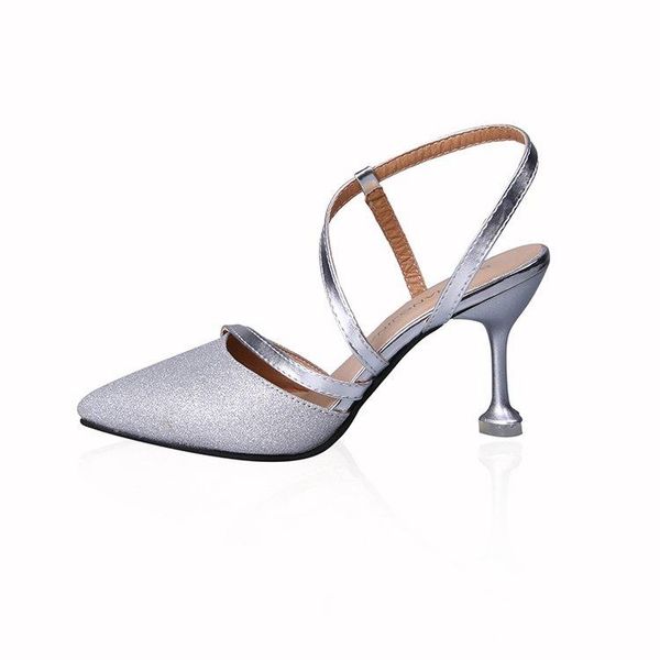 spring and summer silver sequins pointed shallow mouth stiletto hollow high heel 2021 thin belt set foot baotou sandals, Black
spring and summer silver sequins pointed shallow mouth stiletto hollow high heel 2021 thin belt set foot baotou sandals, Black