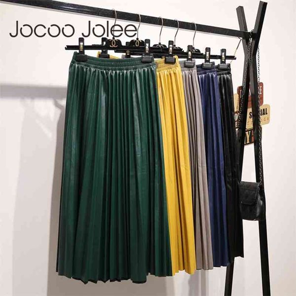 women autumn pu leather pleated skirt elastic high waist all-match female skirts streetwear chic womens bottoms 210416, Black
women autumn pu leather pleated skirt elastic high waist all-match female skirts streetwear chic womens bottoms 210416, Black