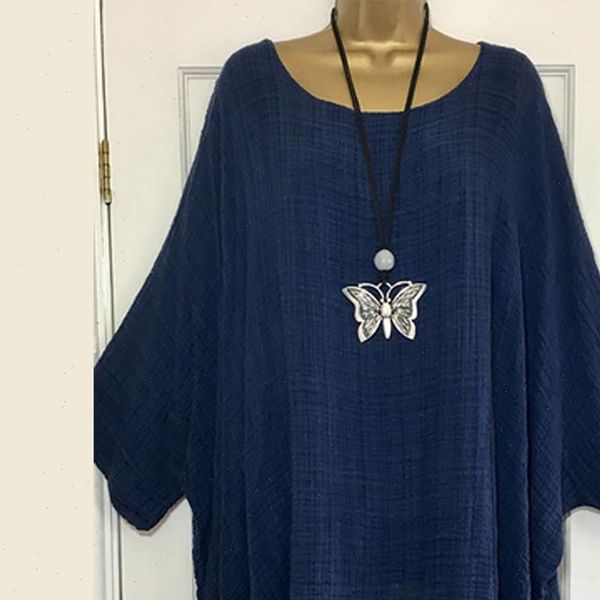 casual women shirts batwing sleeve blouse anomalistic cotton linen blouses o neck long loose tunic summer solid plus size, White
casual women shirts batwing sleeve blouse anomalistic cotton linen blouses o neck long loose tunic summer solid plus size, White