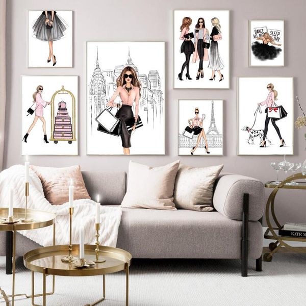 paintings paris fashion girl bag skirt dog wall art canvas painting nordic posters and print room pictures for living decor
paintings paris fashion girl bag skirt dog wall art canvas painting nordic posters and print room pictures for living decor