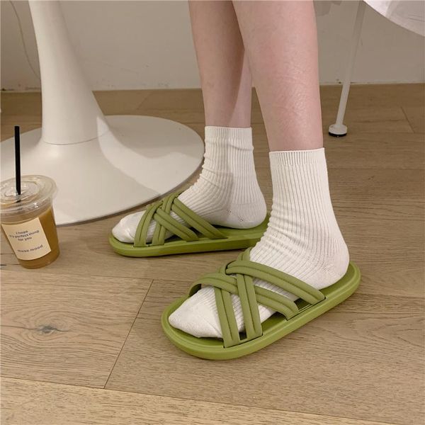 slippers sp&city ins harajuku woven women colored summer soft flat shoes student holiday home beach sandals female, Black
slippers sp&city ins harajuku woven women colored summer soft flat shoes student holiday home beach sandals female, Black