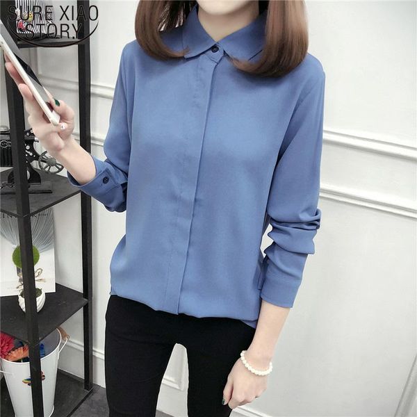 women's blouses & shirts 2021 autumn long sleeve chiffon women blouse notched solid full womens and casual regular 4xl plus size 5055, White
women's blouses & shirts 2021 autumn long sleeve chiffon women blouse notched solid full womens and casual regular 4xl plus size 5055, White